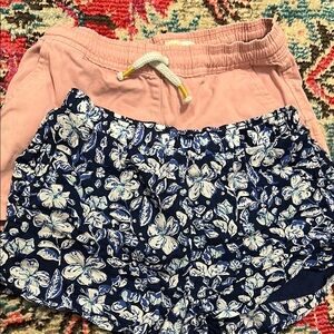 Biden/Vineyard Vines Floral and Pink Girls Shorts Set